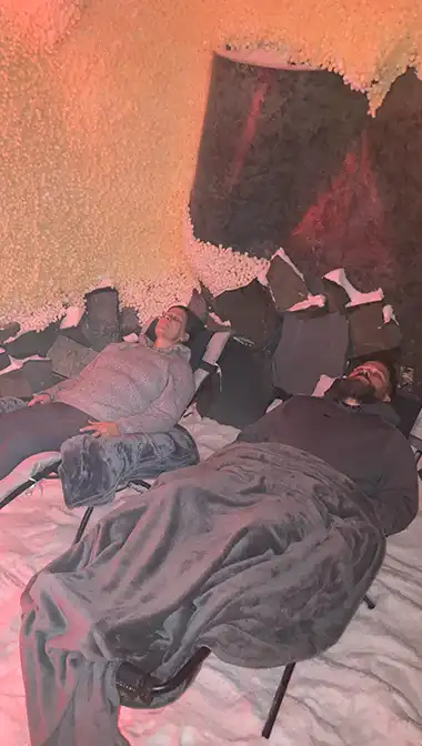 Guest Enjoying Deep Relaxation